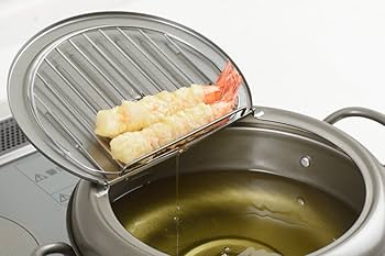 Amazon｜ヨシカワ 天壱 フタ付 天ぷら鍋 22cm 2.6L IH・直火対応